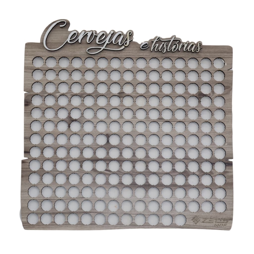 Quadro Porta Tampinha Cervejas Decorativas 121 Tampinhas