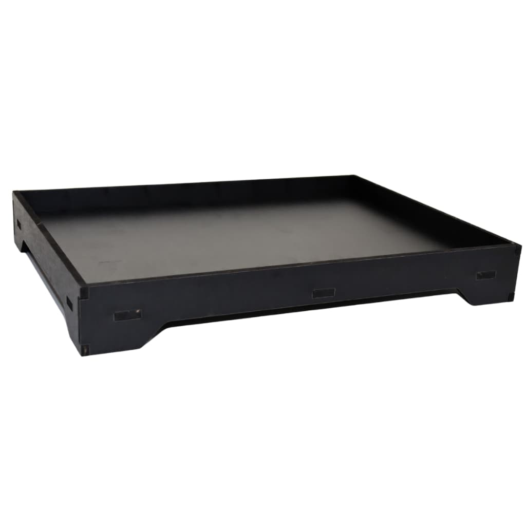 Bandeja Cantinho Do Café Da Manhã Porta Bebidas Para Barzinho 40x30 Preta Em Mdf