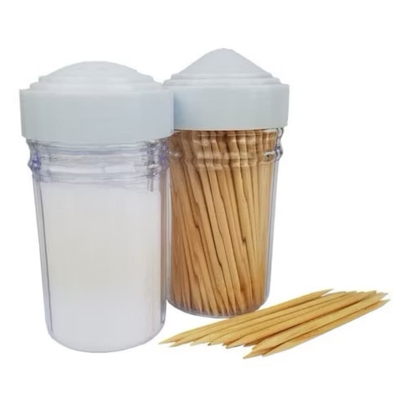Paliteiro E Saleiro Acrilico Kit C/20 Un. Restaurantes Bares São 10 Paliteiros E 10 Saleiros.