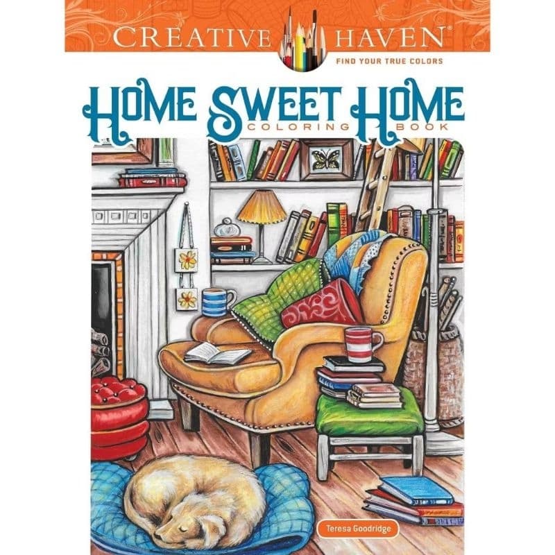 Kit 30 Desenhos Para Pintar E Colorir Ilustrações do livro Creative Haven Home Sweet Home - (Folhas Soltas)
