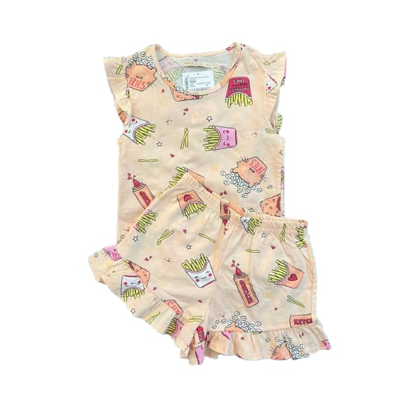 PIJAMA INFANTIL BATATA FRITA 100% ALGODÃO