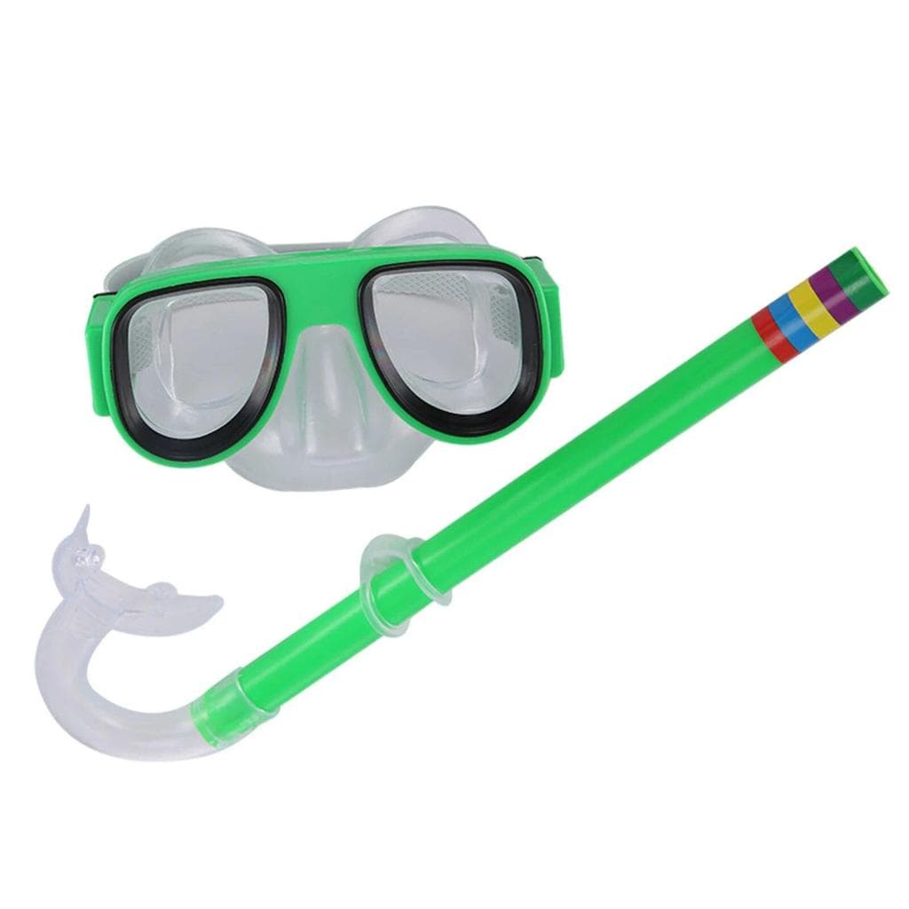Máscara Mergulho Snorkel Infantil Óculos Piscina Praia-verde