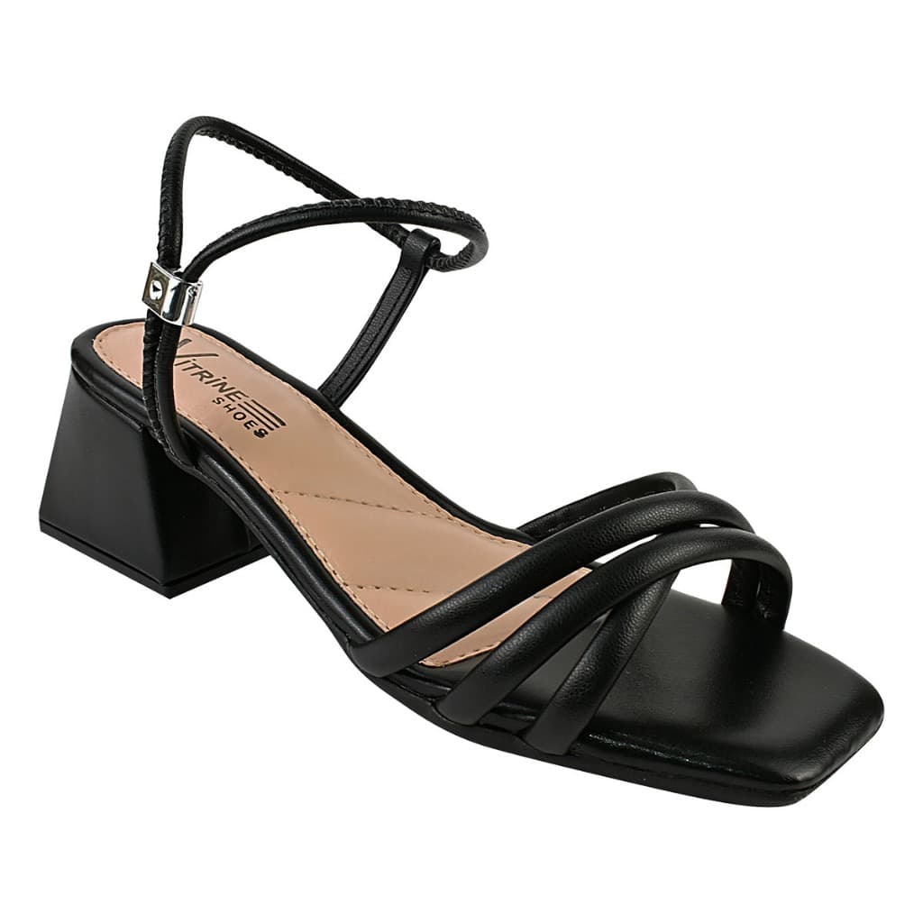 Sandália de Salto Médio com Regulagem Vitrine shoes