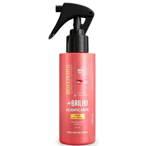 Acidificante Termoprotetor e Antifrizz Bio Extratus + Brilho Selador de Cuticulas 100ml