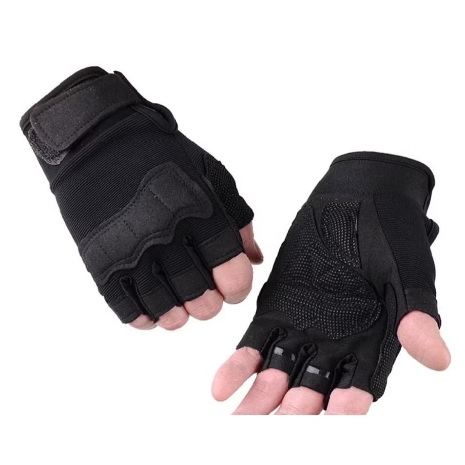 Luva Tática Meio Dedo Esportiva - Envio Imediato