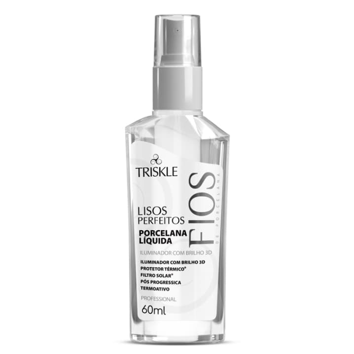 Triskle Porcelana Líquida Finalizadora Iluminadora 3D Lisos Perfeitos Proteção Térmica 60ml