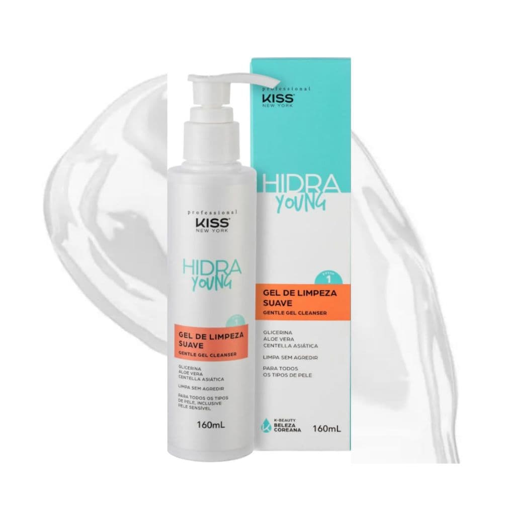 Gel de Limpeza Facial Suave Hidra Young Kiss New York 160ml