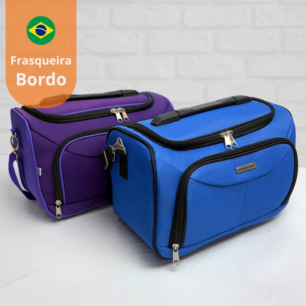 Frasqueira de bordo necessaire manicure organizadora multifuncional