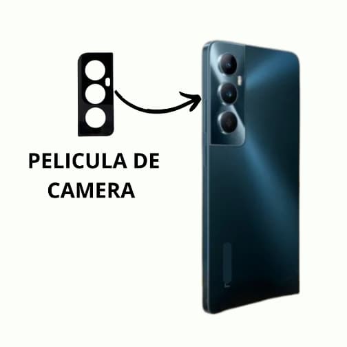 Pelicula de Camera Vidro Compativel Realme C65 - KIT 1 , 3 ou 5 Unidades