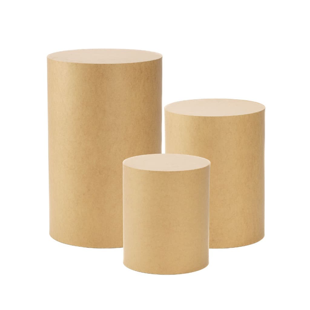 Trio Mesa Festas Cilindro MDF Decoração Kit Festas Trio De Mesas P M G