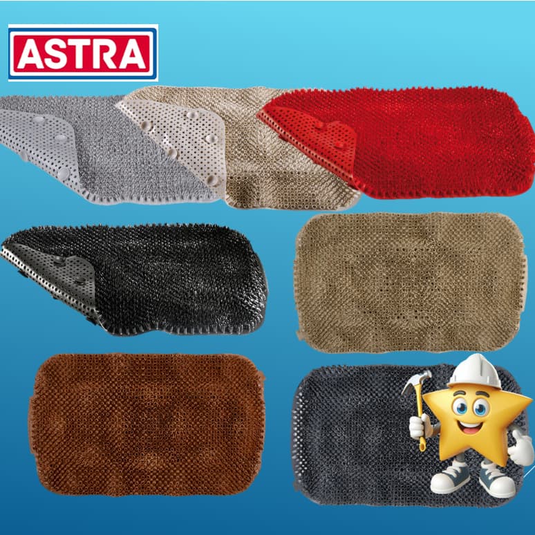 TAPETES DE BANHEIROS BOX ANTIDERRAPANTE FELPUDO PLÁSTICO ANTIMOFO 34X57CM ASTRA