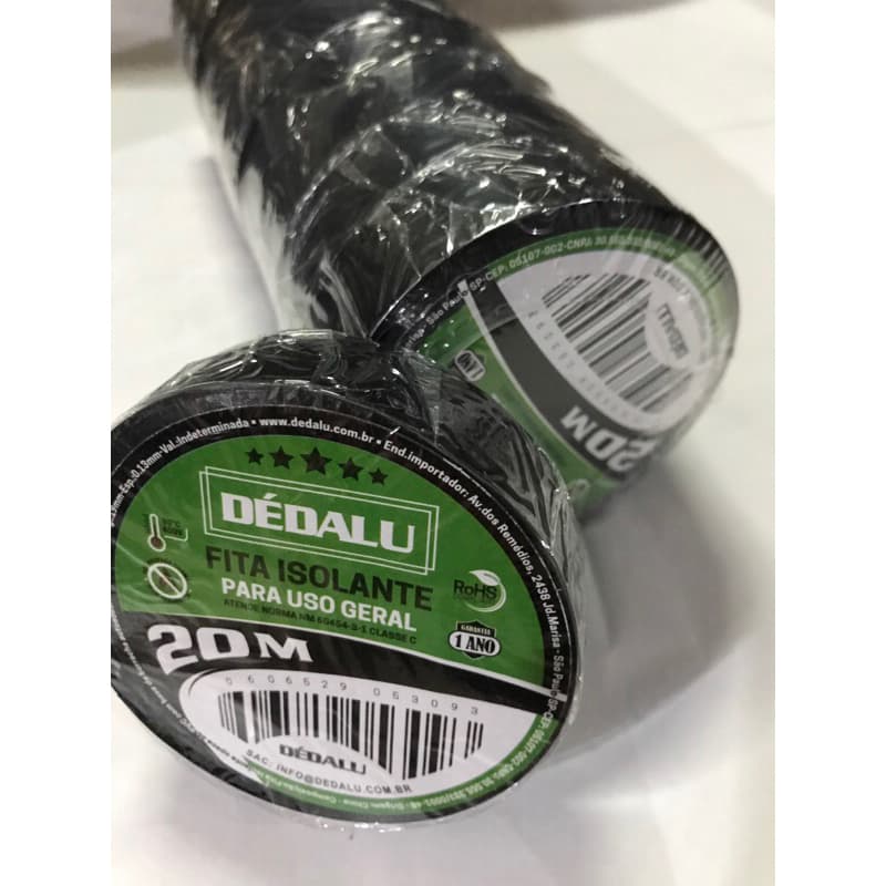 Fita Isolante de 20mts. da marca Dédalu , qualidade 5 estrelas!