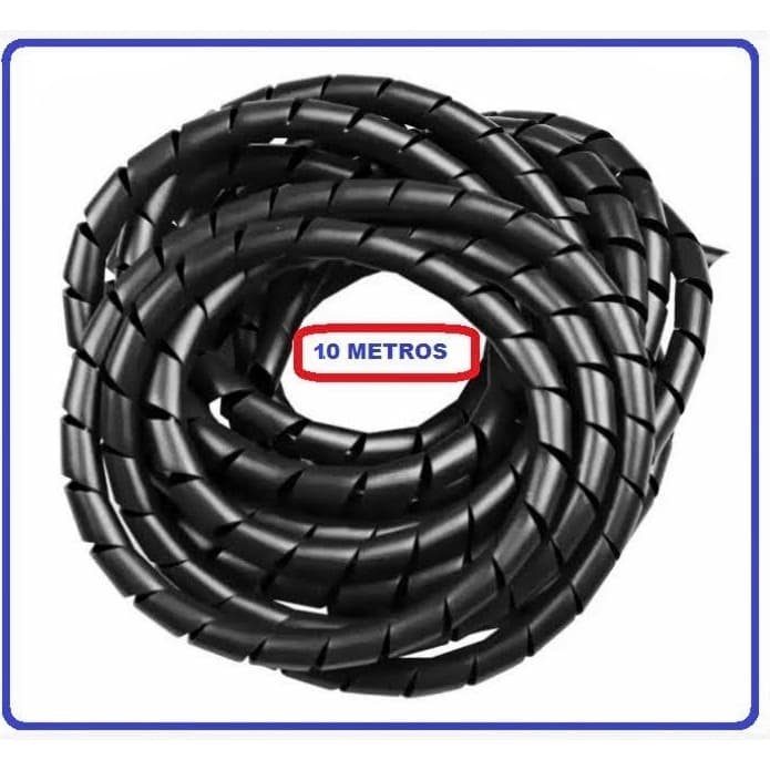 Organizador Cabos Spira-ltube 1/2" 10M Preto Hellermanntyton