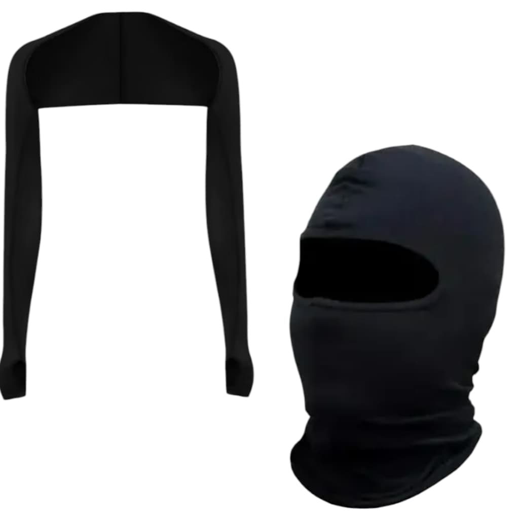Kit Manguito + Touca sporte Academia Ciclismo Sol Frio Protecao UV  Unissex