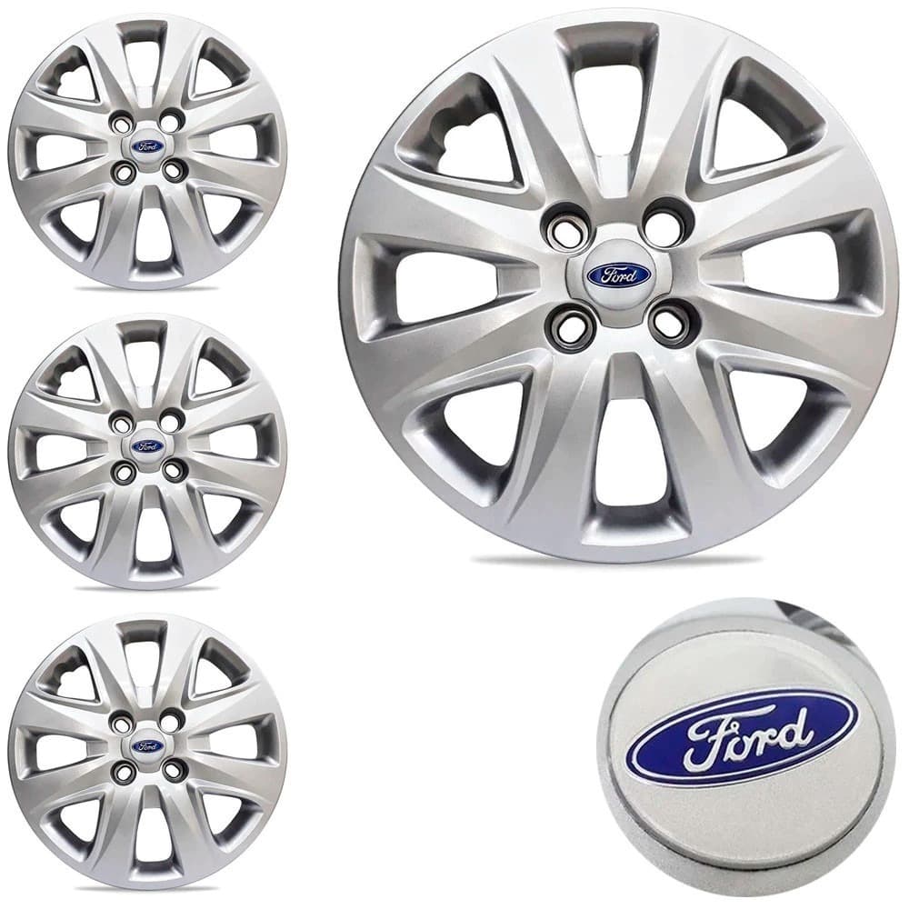 Jogo 4 Calota Aro 14 Ford Ka Hatch Sedan 2015/2018 Fiesta