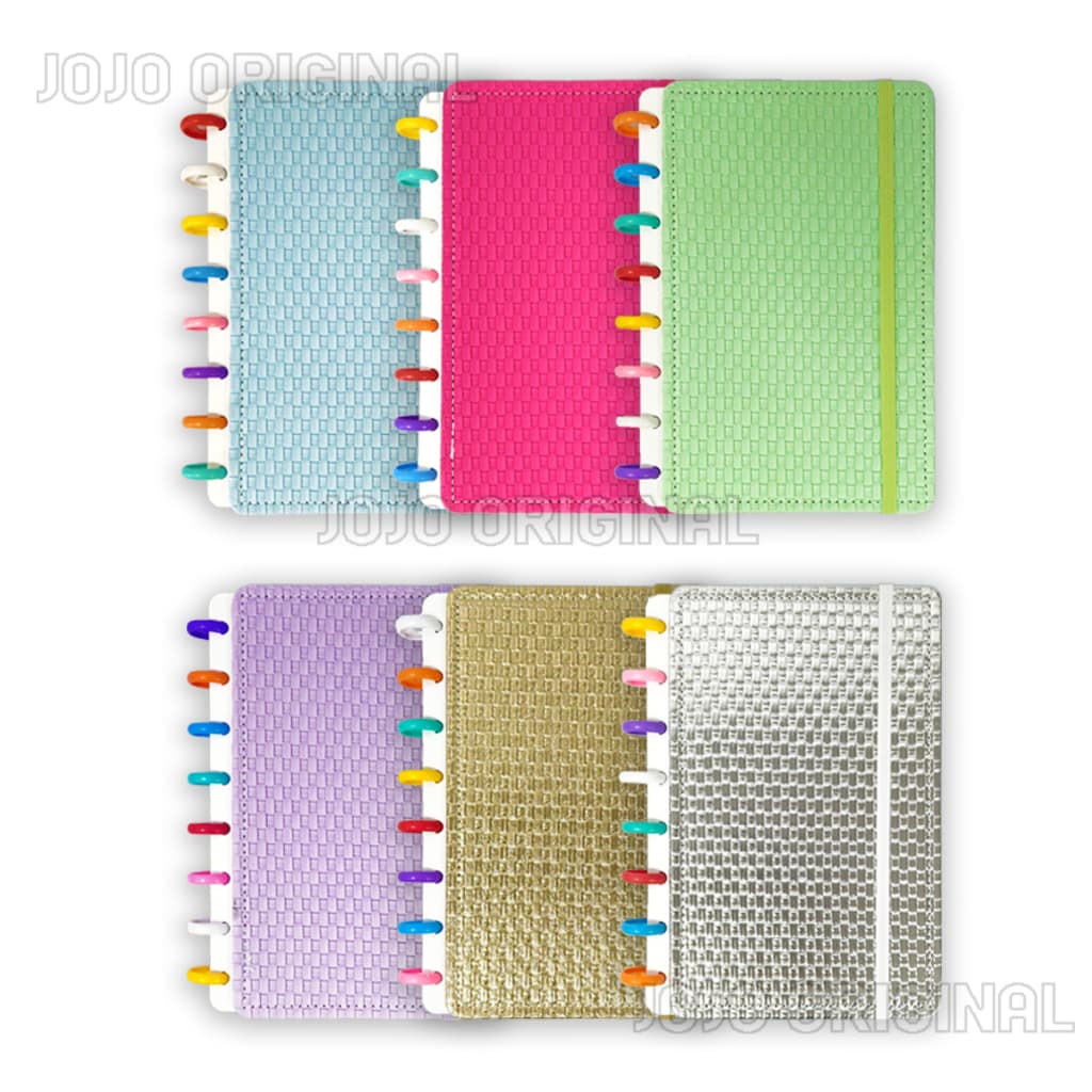Caderno tipo Inteligente A5 Medio Capa Dura Texturizada de Courino - Caderno Personalizável Permite REFIL!