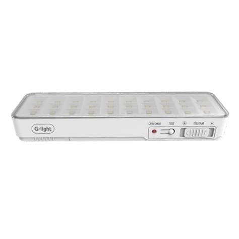 Luminaria De Emergência Slim 30 Leds 1,2w 6500k Bateria Litio Autovolt