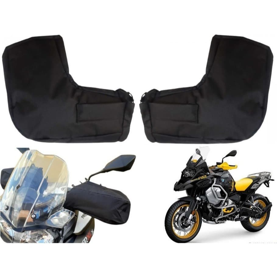 Luva De Guidão Polaina Para Moto Big Trail Protetor Impermeável Chuva,Neve,Frio Protetor