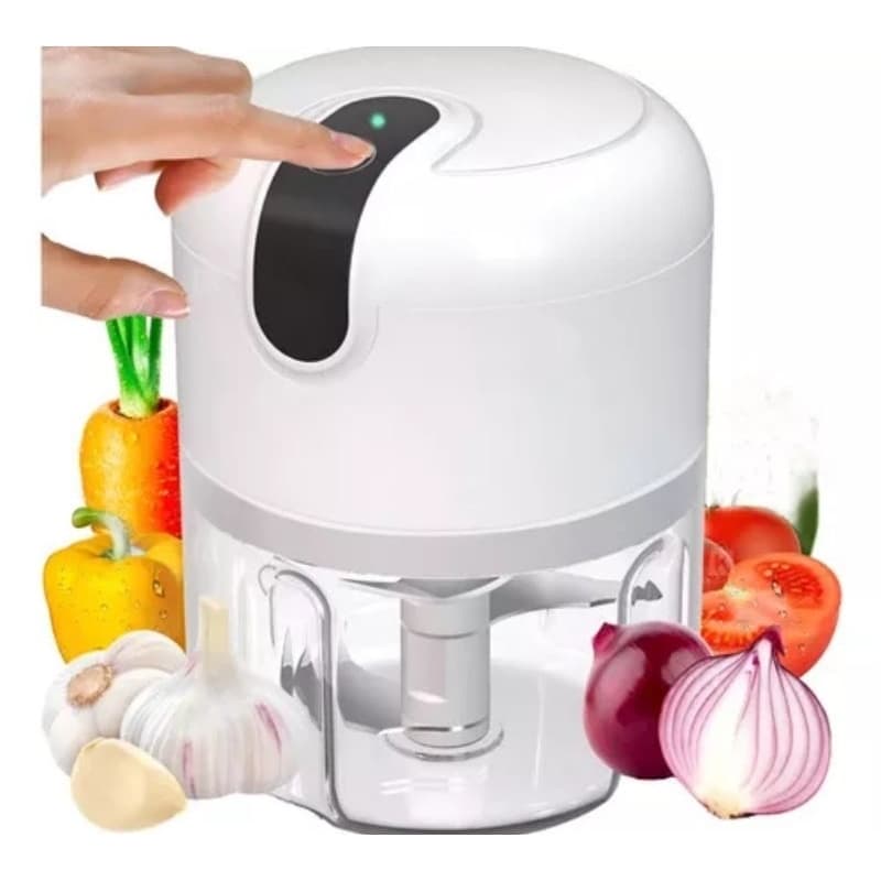 Mini Processador Triturador De Alimentos Elétrico Sem Fio Usb Multiprocessador e Picador De Temperos Recarregavel