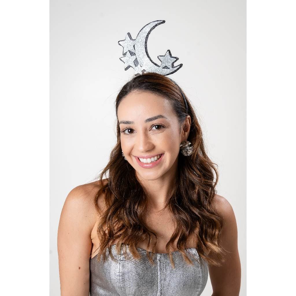 Tiaras carnaval solteiras lua, estrelas, corações para bloquinhos