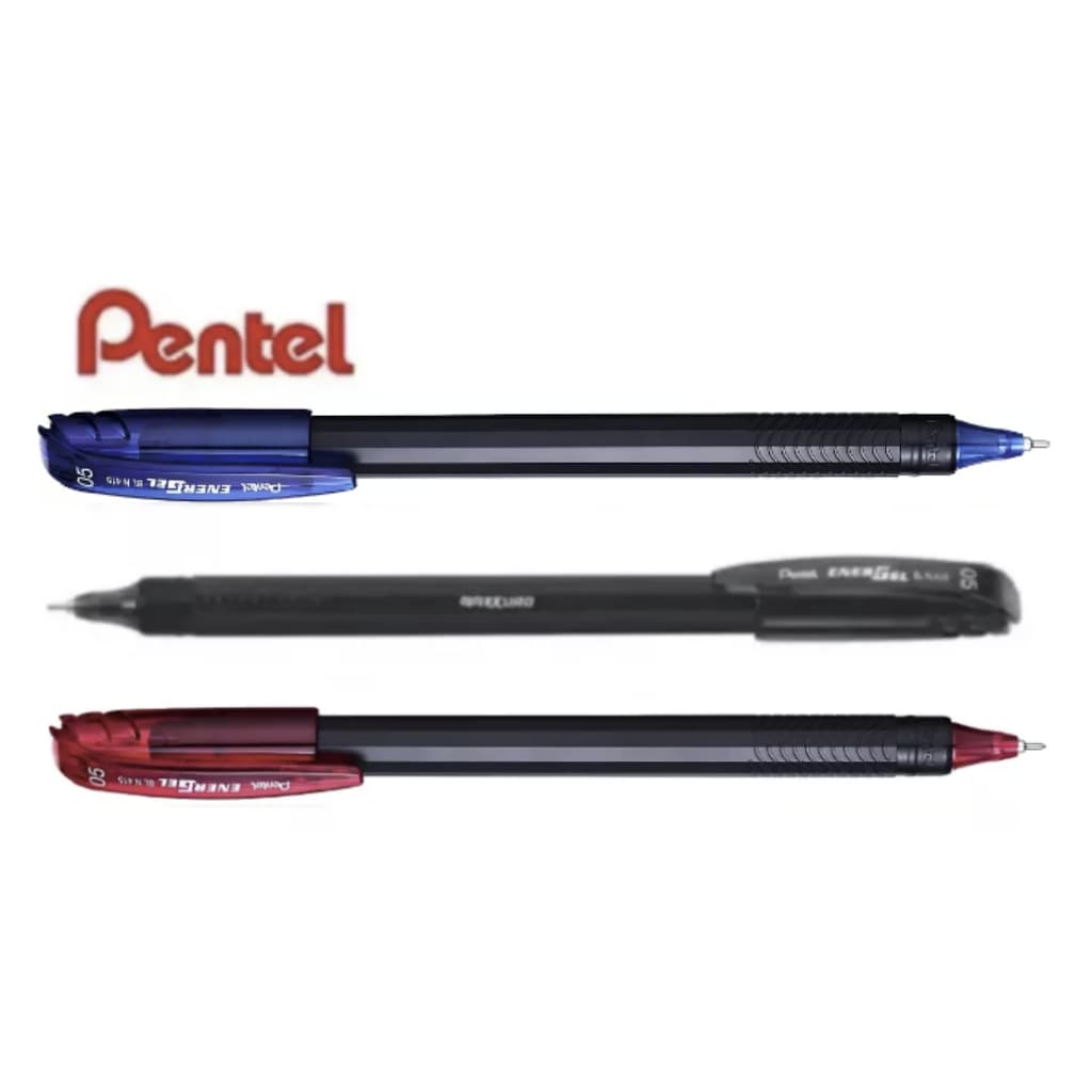 Kit Caneta Energel Makkuro 0,5mm Pentel com 3 Cores