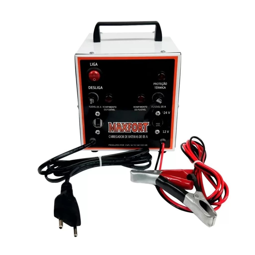 Carregador Bateria P/ Carros Até 90a 12v/24v Portátil - Mx6