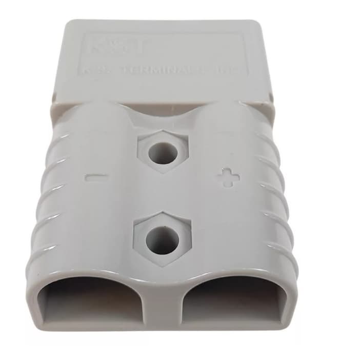 KIT 1 / 2 Conector Modular 2-pólos 120a 600v C/ Terminais - Cinza