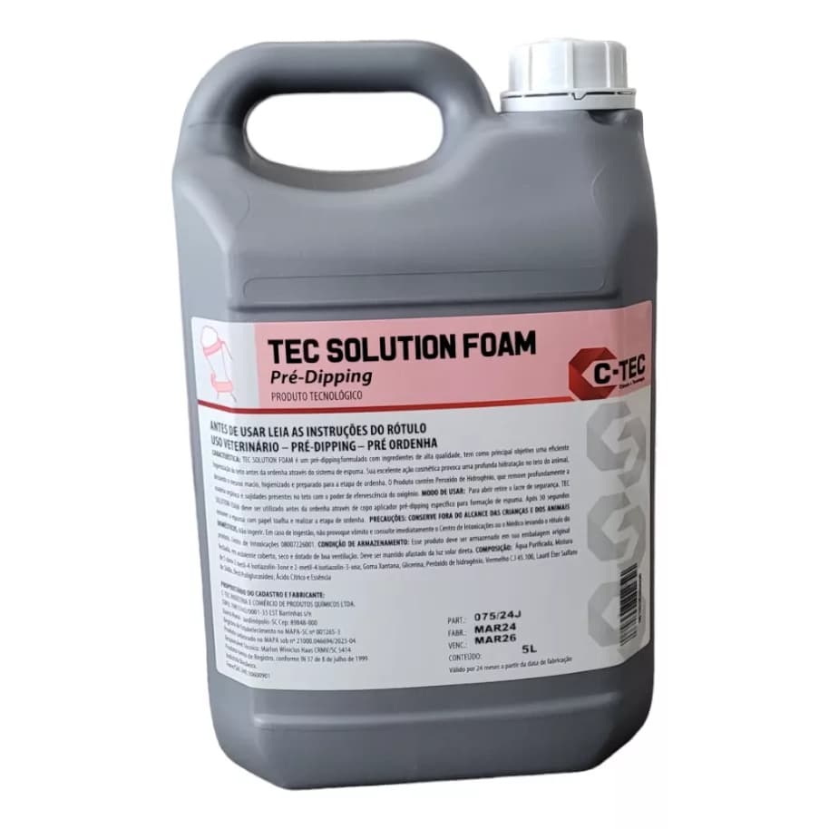 Tec Solution Foam Pré Dipping Solução Para Teto 5l