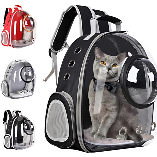 Mochila Bolsa Pet Visão ABERTA Astronauta Varias cores Gato Ou Cachorro