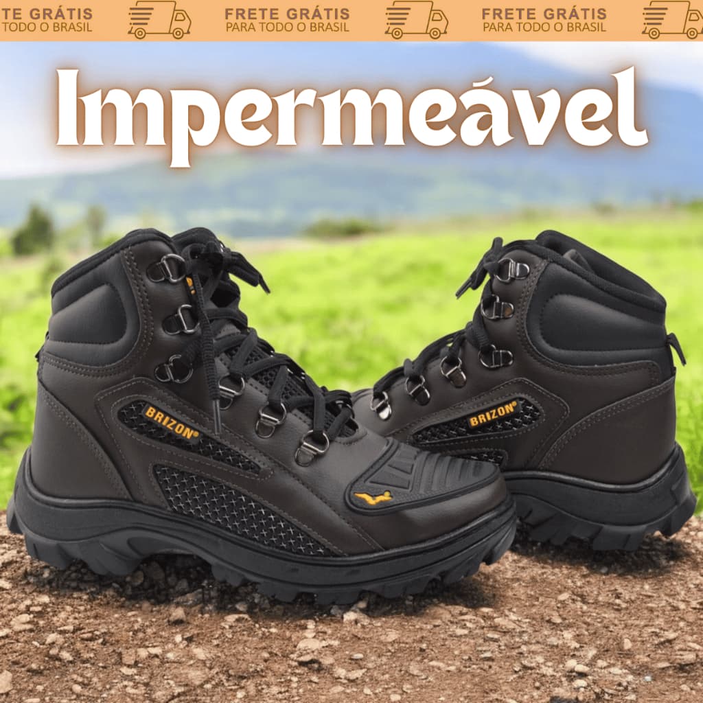 Coturno Bota Masculino Impermeável Resistente Trabalho | Estilo CAT | Lançamento com Envio Imediato