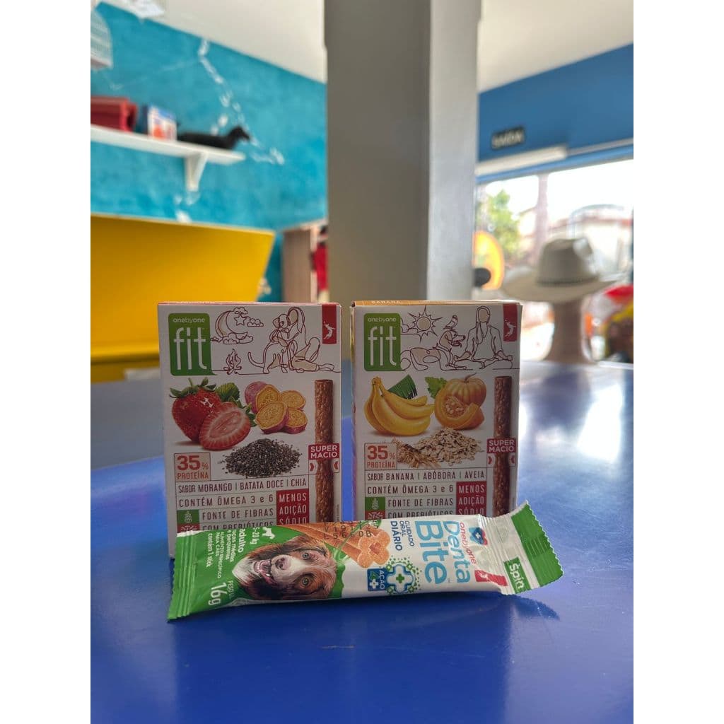 KIT 3 PETISCOS DENTA BITE PARA CAES