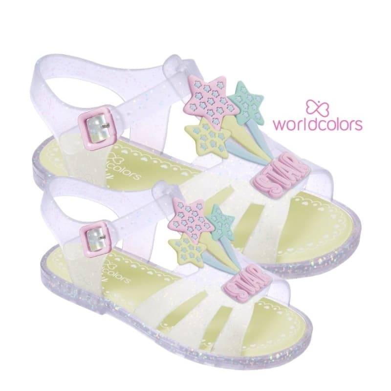 Sandália Infantil Feminina Star Kids Gliter Furtacor WorldColors