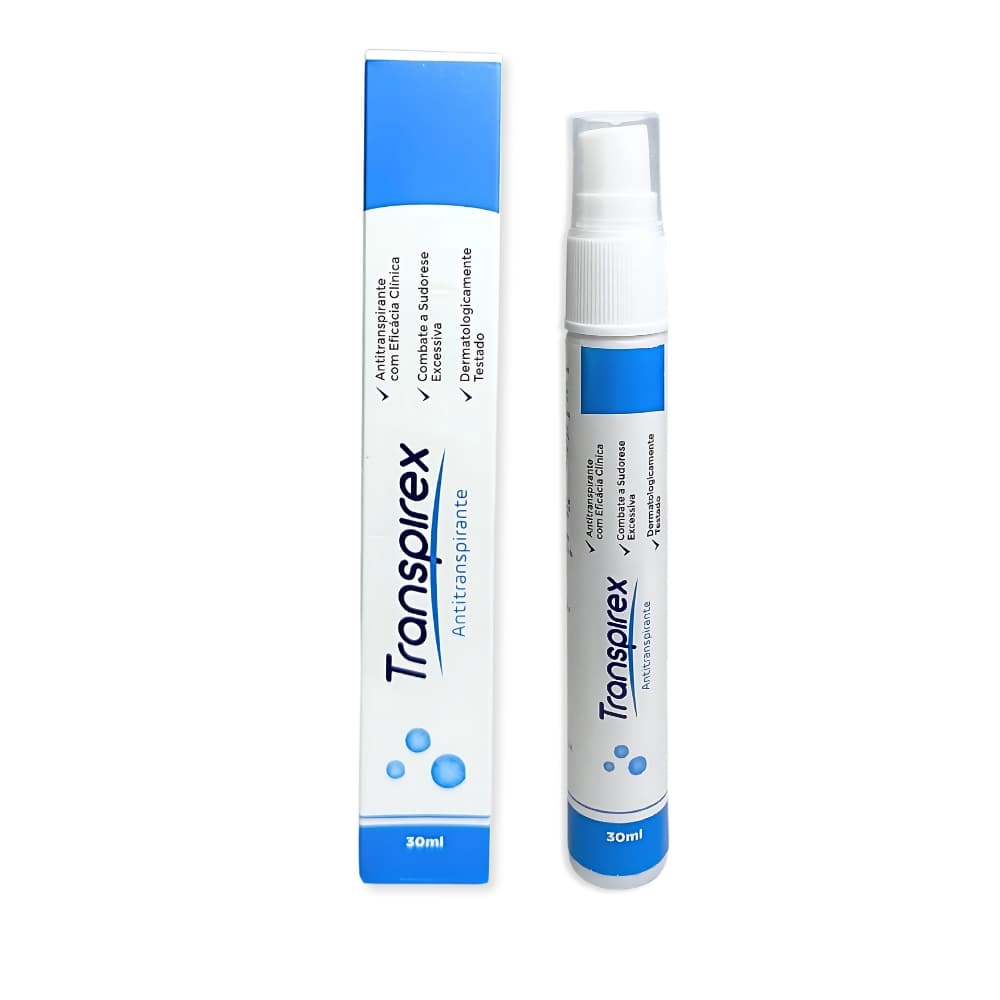 Transpirex Desodorante Antitranspirante 30ml ajuda na Hiperidrose Inodor