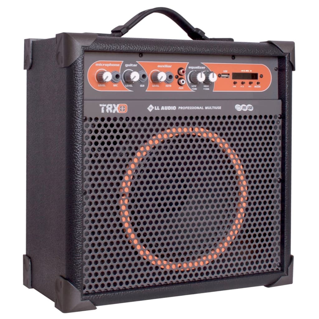 Caixa De Som Multiuso LL Audio TRX8 45W RMS Bluetooth USB FM 8 Polegadas Bivolt Original