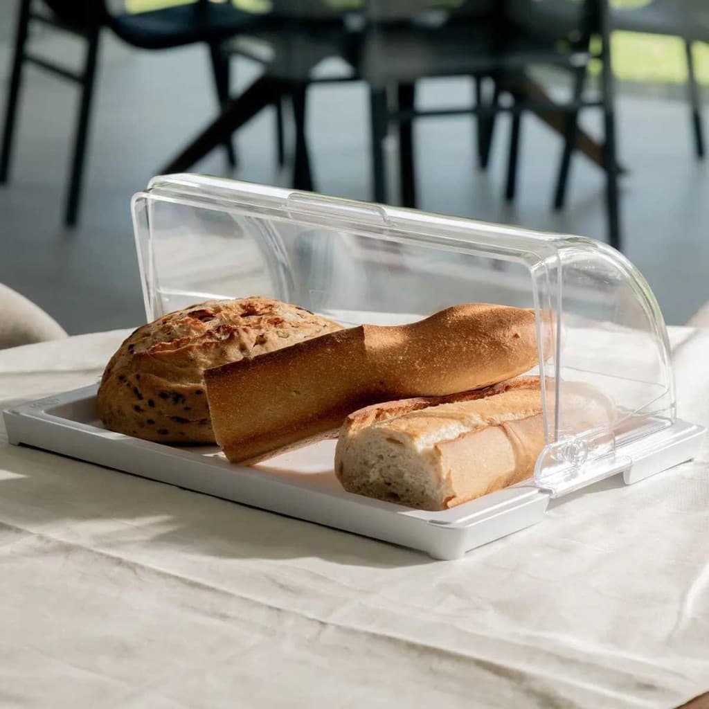 Porta Pão Mesa Posta Break Café da Manhã Utilidade Domestica Para Pães Bolos Mesa