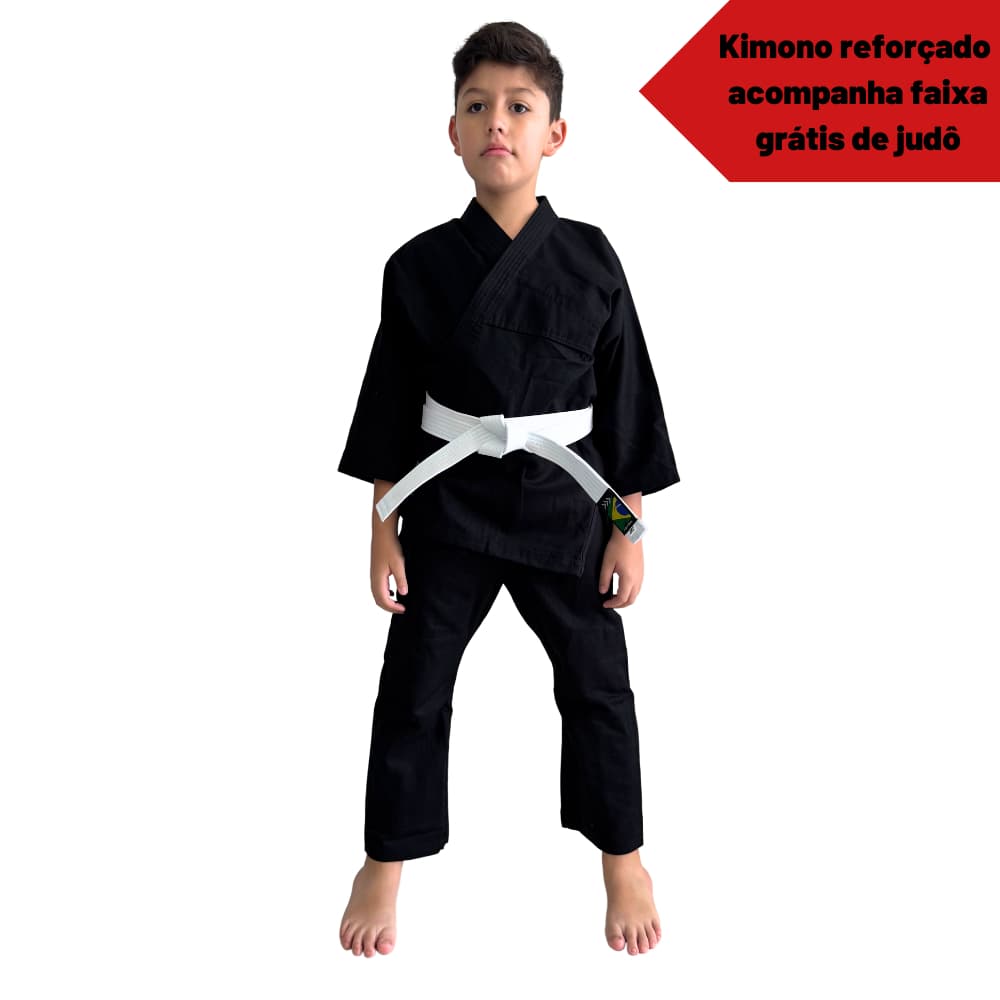 Kimono Infantil MK Brasil Preto