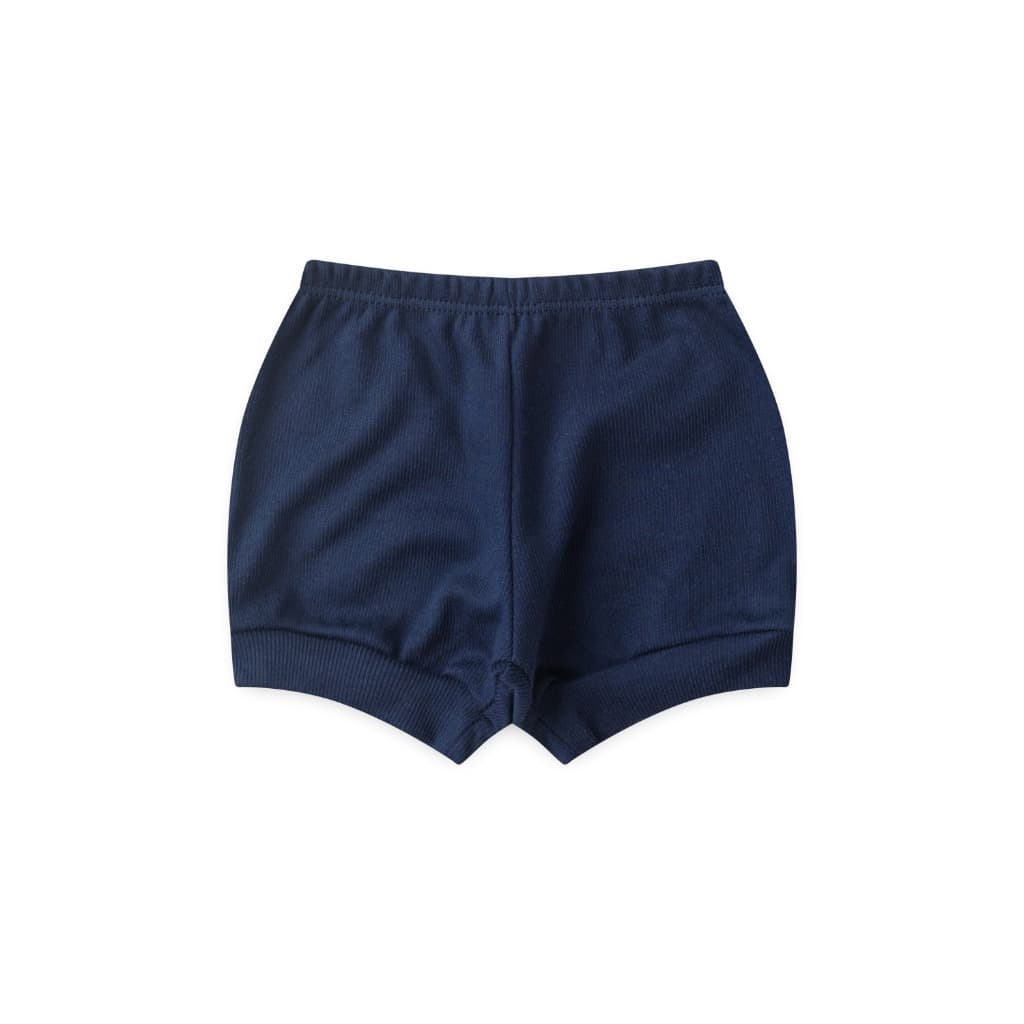Tapa Fralda (Shorts) Bebê Canelado Escuro Liso (P/M/G)