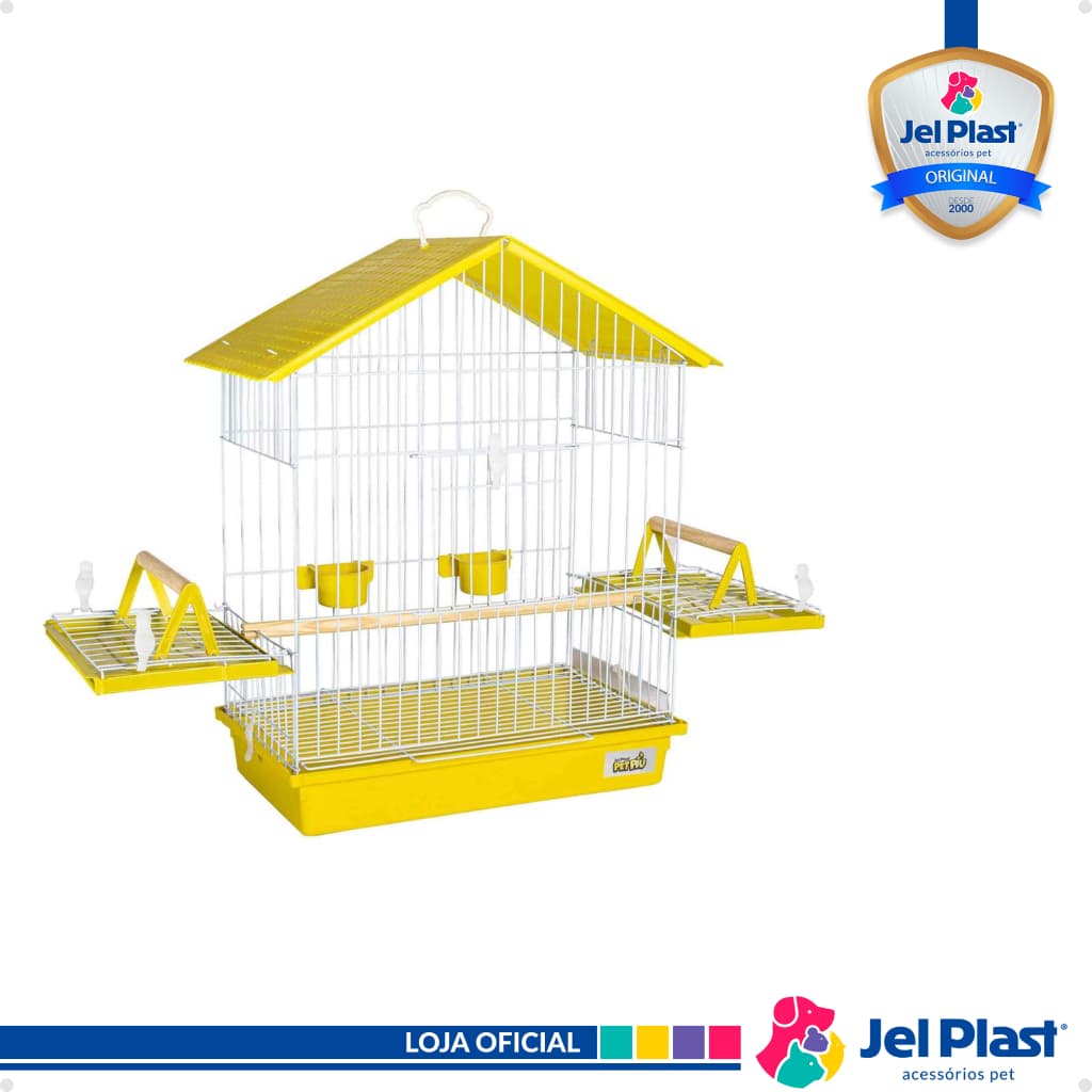 Gaiola Para Calopsita Agapornis Ring Neck Grande Jel Plast