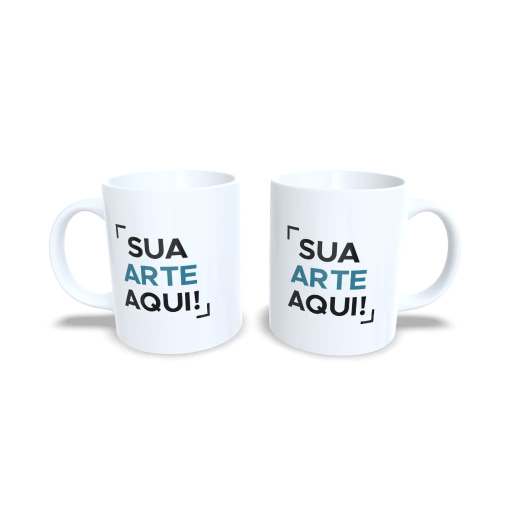 Caneca Branca Personalizada com sua arte - Caneca magica personalizada - caneca preta personalizada - com sua arte