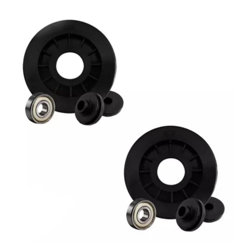 2 Roldanas 100mm Completa 10cm Academia Fitness Buchas e Rolamento