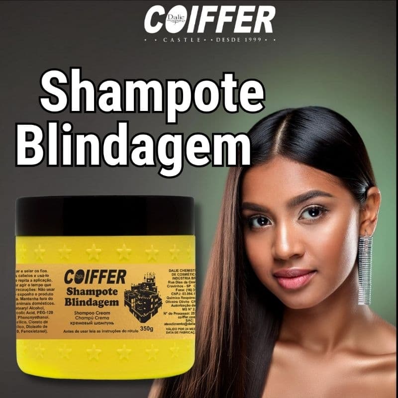 SHAMPOTE BLINDAGEM PÓS QUIMICA LAVA HIDRATA COIFFER 350G