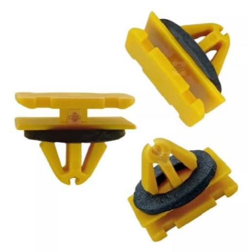 10 Grampos Presilhas Moldura Polaina Nova Strada Fastck Pulse Fiat Jeep 52175070 Original - Com NF e ENVIO IMEDIATO