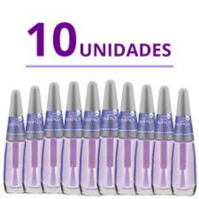 Extra Brilho Impala Roxo Cobertura Espelhada Secagem Rápida Kit c/10 Unidades