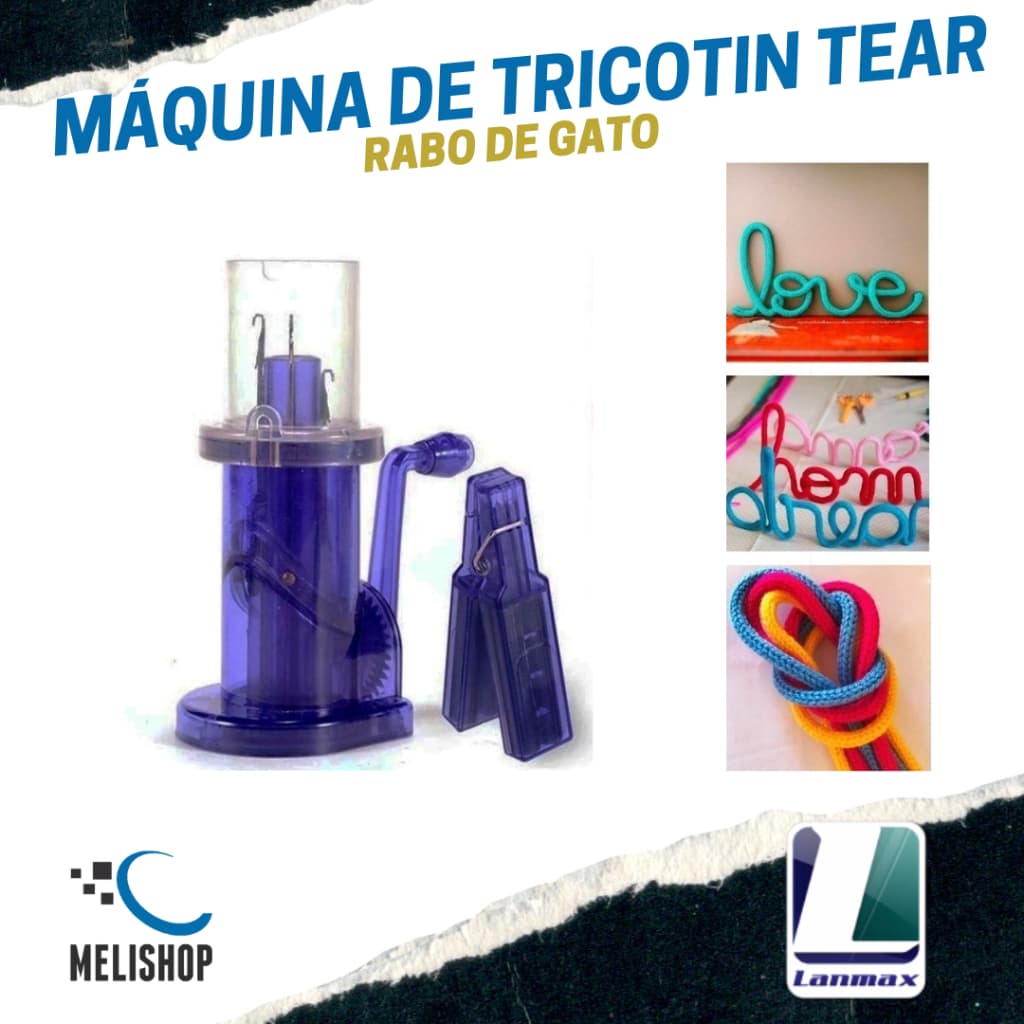 Aparelho Máquina de Fazer Tricotin I-cord Rabo De Gato Artesanato Lanmax