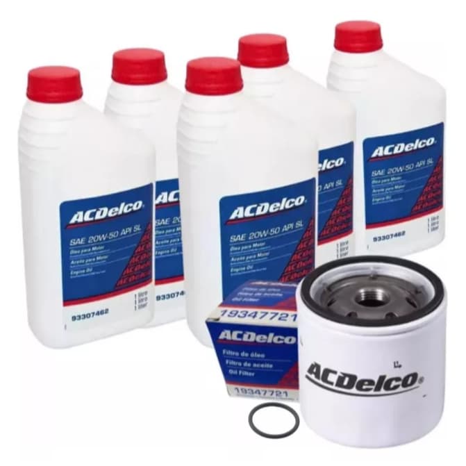 Kit troca filtro e oleo 20w50 mineral - Astra 1995 a 2005 ACDELCO - 5 litros+filtro
