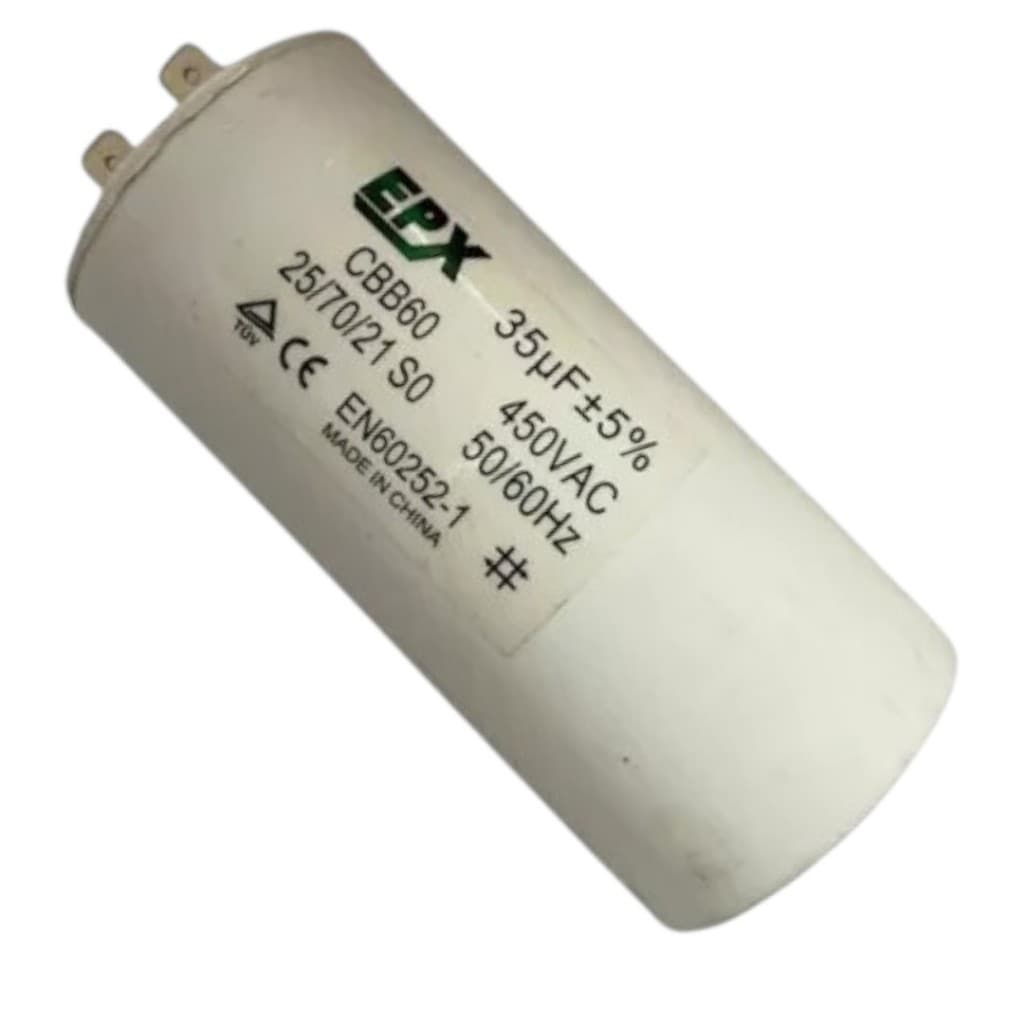 Capacitor Permanente Cbb60 35uf 450vac 50/60 Hz +-5%