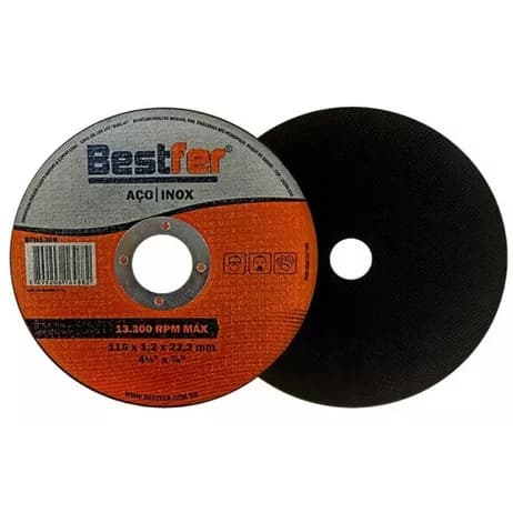Disco de Corte P/Inox 4.1/2 x 1,2mm C/ 10 Peças Bestfer