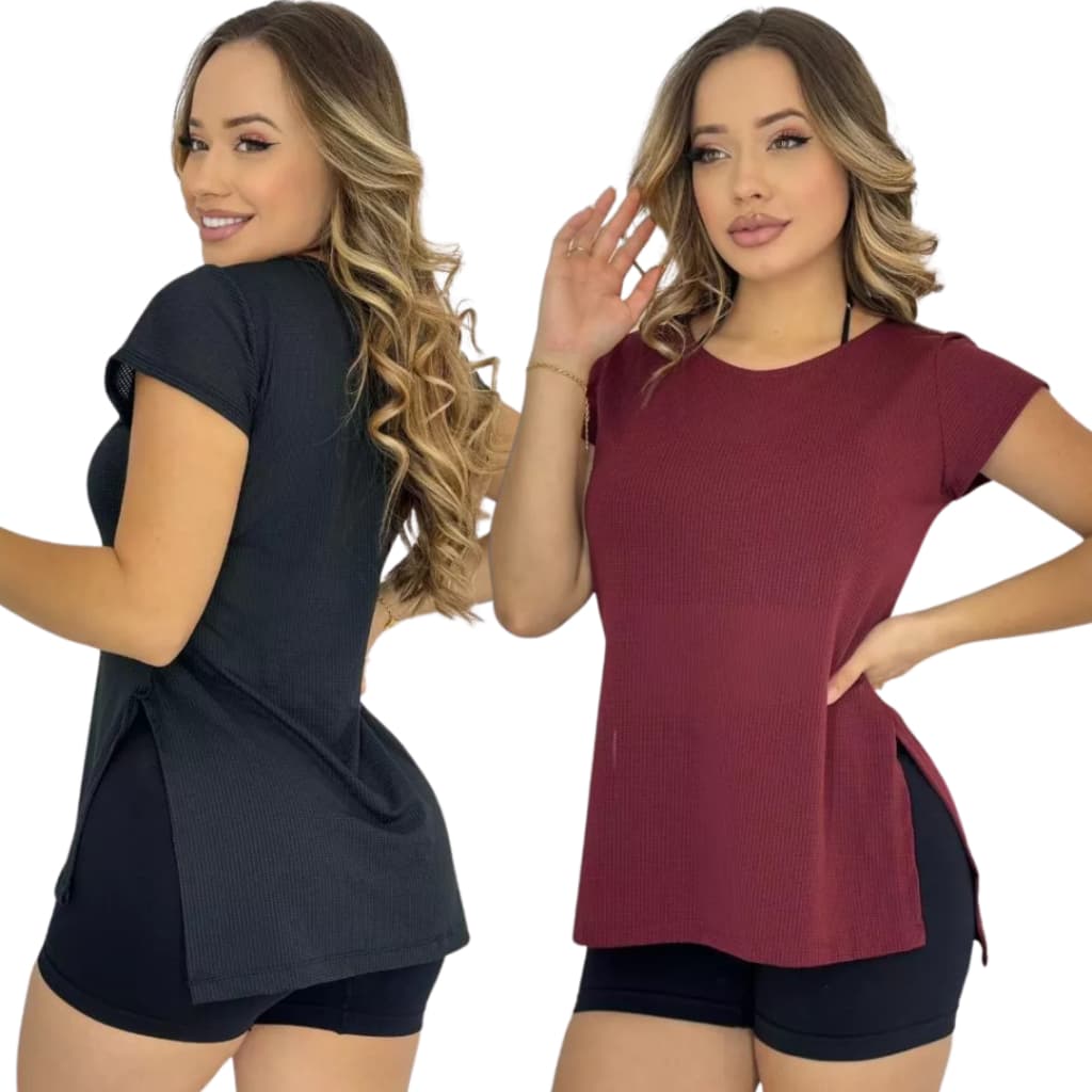 Camiseta Fitness Feminina - Blusa Academia Tapa Bumbum