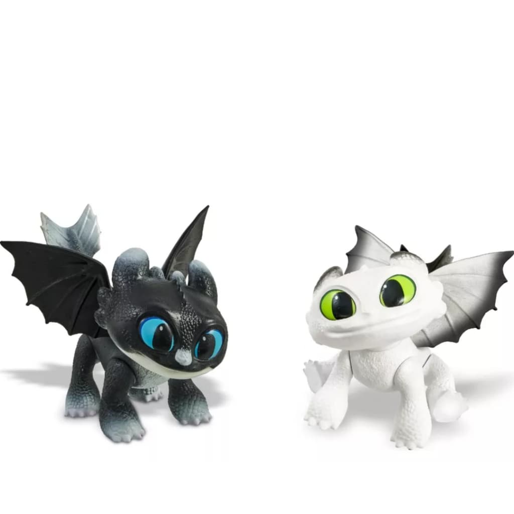 Kit 2 Dragões Como Treinar Seu Dragão Dusk + Dawn Articulados