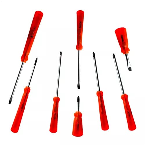 Jogo Chaves Fenda + Phillips 8 Peças - Bestfer